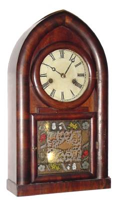 C.1870, Bristol Brass and Clock Co., 3 Courtlandt St, New York, 30-hour time/strike beehive clock. — Antique Clocks Price Guide