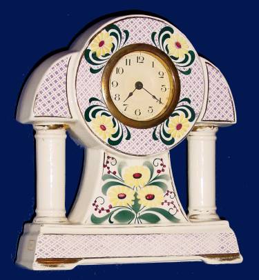 C.1910, Germany, 30-hour lever movement porcelain timepiece. — Antique Clocks Price Guide