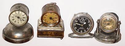 C.1910-30 Mixed lot of 4 small alarm clocks. — Antique Clocks Price Guide