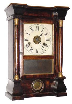 C.1875, Seth Thomas Clock Co., "Column", 30-hour time/strike mantel clock. — Antique Clocks Price Guide