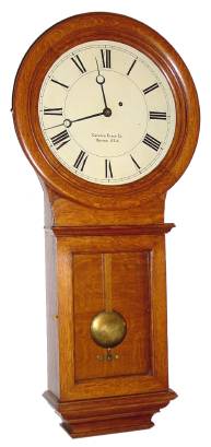 C.1910, Chelsea Clock Co., Boston, Mass, Regulator No. 1, in oak, 8-day weight driven timepiece. — Antique Clocks Price Guide