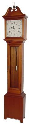C.1966, Elmer O. Stennes, E. Weymouth, Mass, Wessagusset, Westminster chime, pine cased grandmother clock, one owner. — Antique Clocks Price Guide