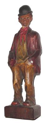 C.1935, German, Karl Griesbaum and Co., WHISTLER, Man in Brown coat and bowler. — Antique Clocks Price Guide