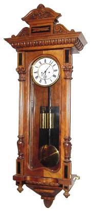 C.1890, Austrian, 2-Weight Vienna Regulator in a light walnut Alt Deutsch style case, with a movement from another clock. — Antique Clocks Price Guide