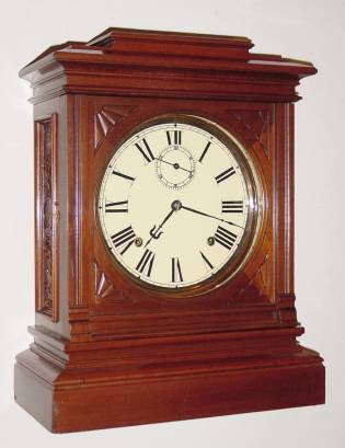 C.1900, Seth Thomas, HOTEL, Mahogany cased front desk clock, 8-day, time and strike. — Antique Clocks Price Guide