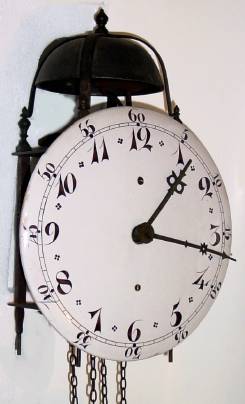 C.1790, French, Lantern Clock, 30-Hour bell strike, less weight and pendulum. — Antique Clocks Price Guide