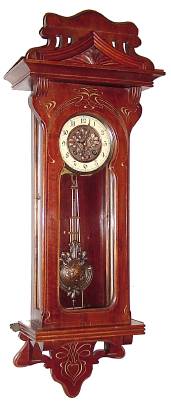 C.1910, German, Junghans, Art Nouveau wall regulator, 8- day time and rod strike. — Antique Clocks Price Guide