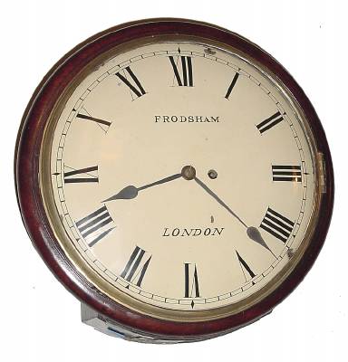 C.1835, Frodsham, London, 12" convex, fusee dial clock. — Antique Clocks Price Guide