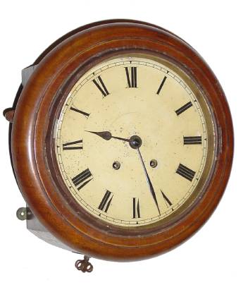 C.1870, German, Lenzkirch, (for the English Market), small time and strike dial clock. — Antique Clocks Price Guide