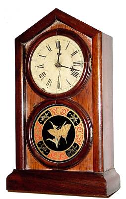 C.1878, New Haven Clock Co., "Gothic Gem", 8-day time and strike mantel clock. — Antique Clocks Price Guide