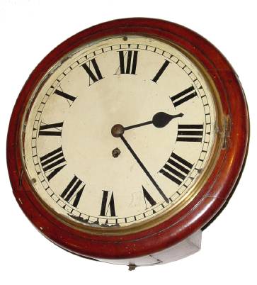 C.1900, English, 8-day fusee postal wall timepiece, or "Dial Clock". — Antique Clocks Price Guide