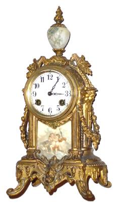 C.1906 Waterbury Clock Co., "Sartoris", 8-day time/strike mantel clock. — Antique Clocks Price Guide