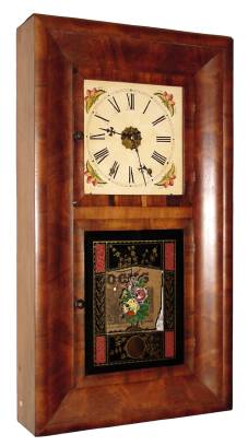 C.1870 Jerome and Co., (New Haven Clock Co.), 8-day time/strike OOG, double door shelf clock. — Antique Clocks Price Guide