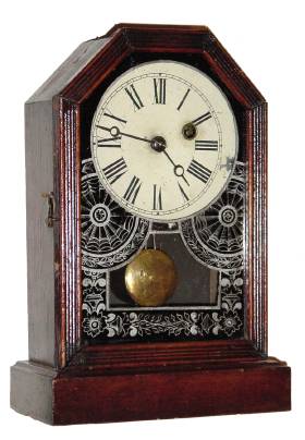 C.1880, German, (PH and S, Phillipp Haas and Sohne), 30-hour cottage timepiece. — Antique Clocks Price Guide