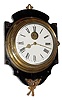 C.1890, Farcot, Paris, 8-day, decorative wall timepiece, with exposed platform/balance.