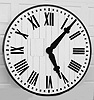 C.1888 (with recent restoration) Five Foot Dial only from the Stoughton, Mass RR station.