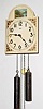 C.1910, German, Kienzle, Black Forest Dial clock, one day time and gong strike, 2-weight, wooden plates.