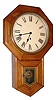 C.1910, Sessions Clock Co., CLINTON, oak cased 8-day drop octagon timepiece.