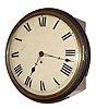 C.1850, English, 8-day fusee postal dial clock.