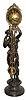 C.1895, Ansonia, JUNO SWING clock, 8-day mysterious swinging arm timepiece.