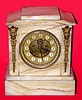 C.1910, French, Japy Freres and Cie, 8-day time/strike marble mantel clock.