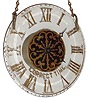 C.1901 Ansonia Clock Co., "Correct Time", 30-hour lever movement glass dial wall timepiece.