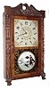 C.1832, Eli Terry and Son, Plymouth, Conn, short drop mahogany carved case, 2-wt, wooden works.