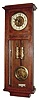 C.1910, German, Gustav Becker, 2-Wt, Vienna Regulator, in a simple oak box style case, with matched dial center, weights and pendulum and rod strike.