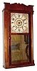 C.1840, Jason Rawson, Saxton's River, VT, 30-hour wood works, bevel column and splat shelf clock.
