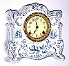 C.1904, Ansonia Clock Co., "Mahopac", 8-day time/strike porcelain mantel clock.