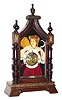 C.1900, Mixed lot, German case, Japanese movement, 8-day time/strike blinking eye mantel clock.