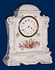 C.1910, French, H and H, 8-day porcelain timepiece.