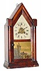 C.1875, Jerome and Co., (New Haven) mini rosewood 30 hour steeple, time and alarm.