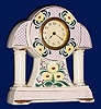 C.1910, Germany, 30-hour lever movement porcelain timepiece.