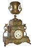 C.1900, French, 8-day time/strike marble mantel clock, as-found.