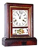 C.1870, Wm. L. Gilbert, Winsted, Conn, 30-Hr. FAVORITE, rosewood cottage clock with gilt accents.