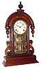 C.1880, F. Kroeber, New York, "PARISIAN", walnut cased parlor clock, 8-day, time and strike.