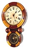 C.1911, E. Ingraham and Co., "Ionic Mosaic", 8-day time/strike, figure 8 wall clock
