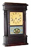 C.1850, C. S. Sperry, 136 Pearl St, New York, miniature NY style 4 column Empire shelf clock, 30 hour time and strike (spring).