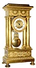 C.1830, French, 4-Column Empire style, ormolu mantle clock, 8-day time and bell strike, early suspension spring.