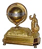 C.1820, Austrian, Peter Gotz, Wienn, Mini Annular desk clock, time, strike and repeat, with unusual detent escapement.