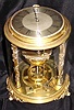C.1857 (dated) James Tuerlingx, New York, Patented SCREW Clock, Number 8, with copies of the original patent drawings, 30 hour.