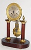 C.1800, Leroy, Paris, Pinwheel Regulator, under glass dome, 8-day bell strike, knife edge pendulum, with center seconds hand.