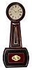 C.1880, E. Howard and Co., Boston "No. 5 Banjo", 8-day weight driven timepiece in a fruitwood case with imitation rosewood graining.