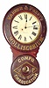 C.1890, Baird Clock, Co., Plattsburgh, NY, 8-day advertising timepiece for MOLLISCORIUM.