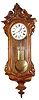 C.1875, Austrian, 2-Wt Dwarf, Carved Serpentine case, 8-day gong striking (short case and pendulum with full 7 inch dial).