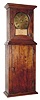 C.1800, Atrributed to John Winkley, Canterbury, NH, Mass Style Shelf clock, 3.5 day duration, with instruction label reminding the owner exactly when to wind the clock (typically Shaker).