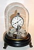 C.1878, E. N. Welch Mfg. Co., "Briggs Rotary", 30-hour novelty timepiece, deluxe nickeled version.