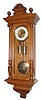 C.1875, German, Gustav Becker, 2-Wt Vienna Regulator, 8-day, small with 5.3" (135mm) dial.