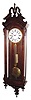 C.1875, George A. Jones, NY Wall Regulator, in a mahogany "Vienna" style case with glass sides, center seconds hand, eight day, weight driven.